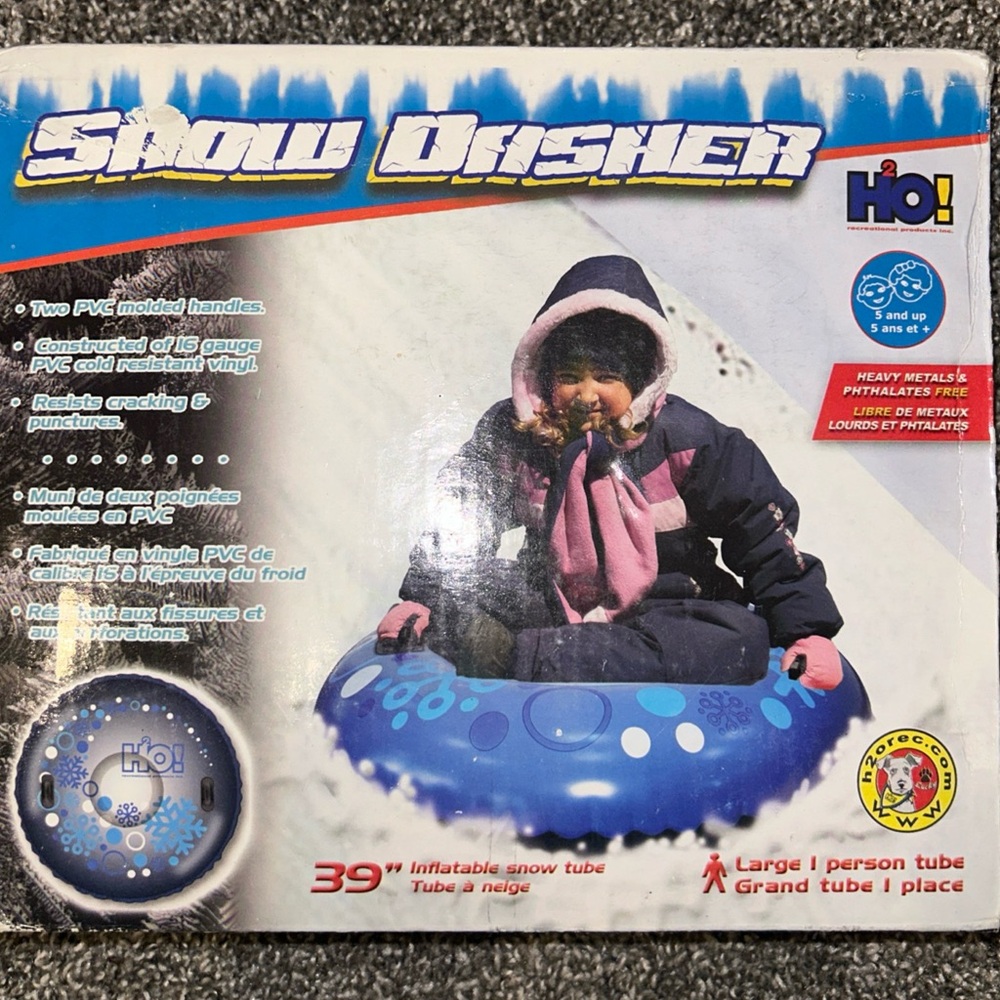 HO! Inflatable Snow Tube - Blue
